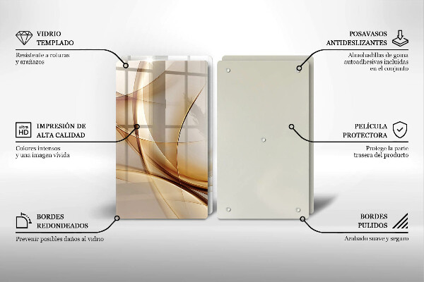 Cache plaque de cuisson Formes abstraites