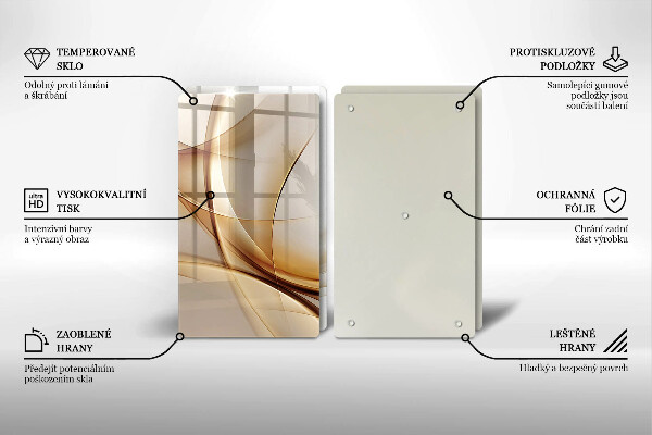 Cache plaque de cuisson Formes abstraites