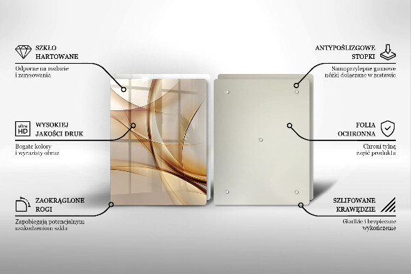 Cache plaque de cuisson Formes abstraites