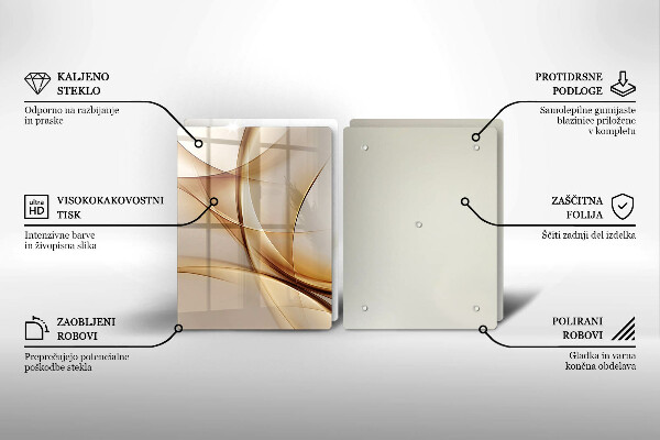 Cache plaque de cuisson Formes abstraites