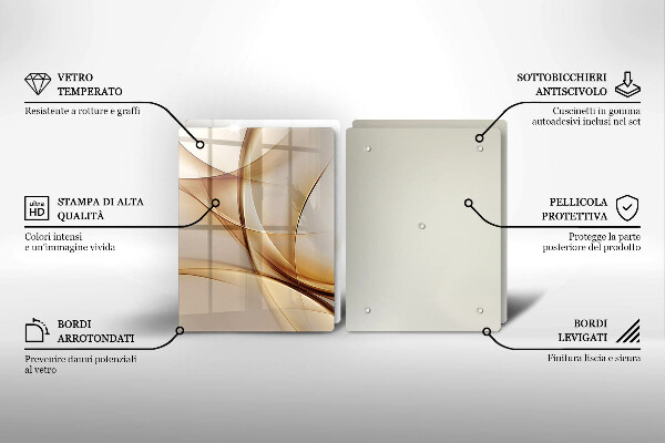 Cache plaque de cuisson Formes abstraites