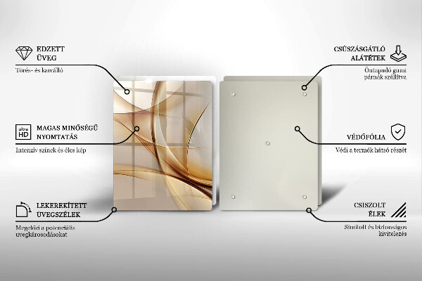 Cache plaque de cuisson Formes abstraites