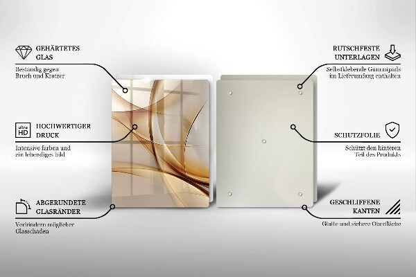 Cache plaque de cuisson Formes abstraites