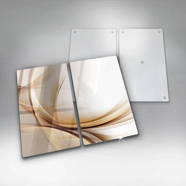 Cache plaque de cuisson Formes abstraites