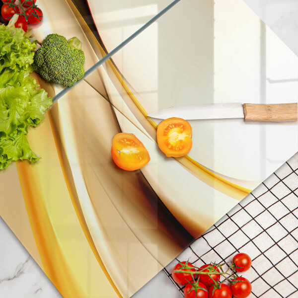 Cache plaque de cuisson Lignes de fumée abstraites