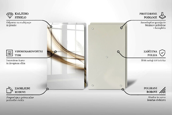 Cache plaque de cuisson Abstraction de lignes douces