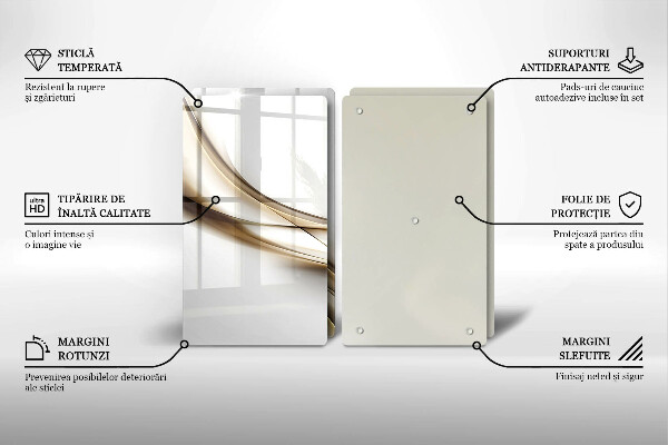 Cache plaque de cuisson Abstraction de lignes douces