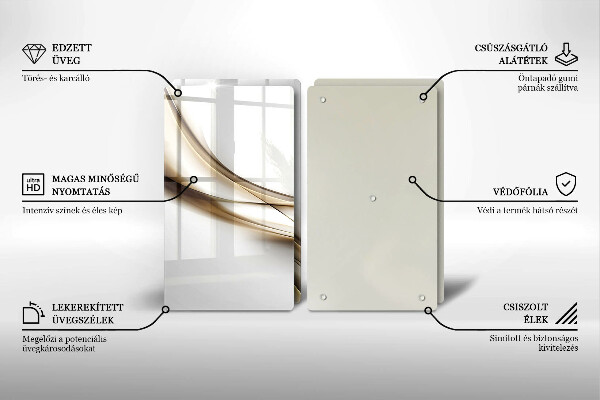 Cache plaque de cuisson Abstraction de lignes douces