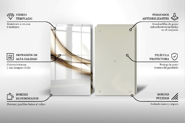 Cache plaque de cuisson Abstraction de lignes douces