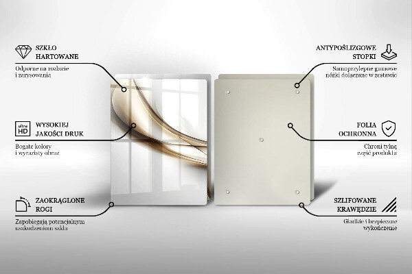 Cache plaque de cuisson Abstraction de lignes douces