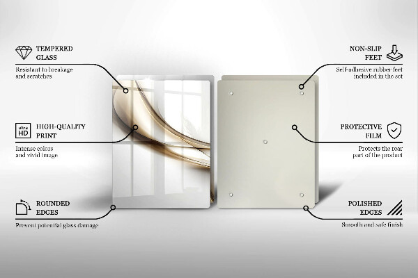 Cache plaque de cuisson Abstraction de lignes douces