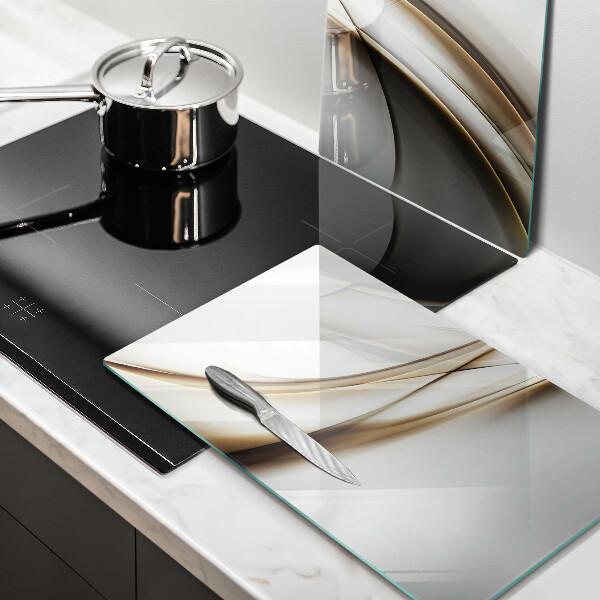 Cache plaque de cuisson Abstraction de lignes douces