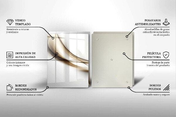Cache plaque de cuisson Abstraction de lignes douces