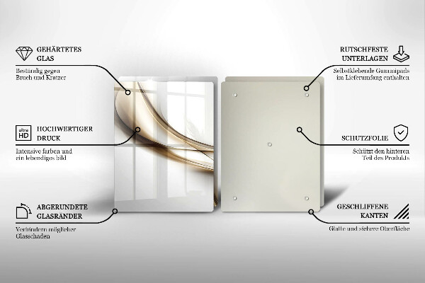 Cache plaque de cuisson Abstraction de lignes douces