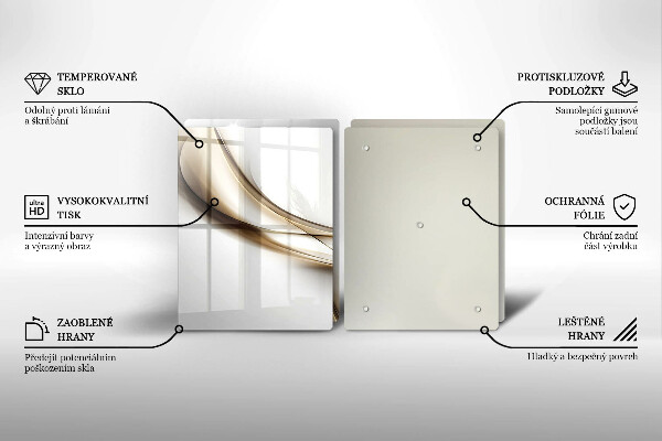 Cache plaque de cuisson Abstraction de lignes douces