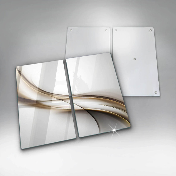 Cache plaque de cuisson Abstraction de lignes douces