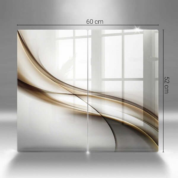 Cache plaque de cuisson Abstraction de lignes douces