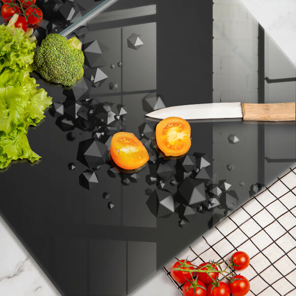 Cache plaque de cuisson Abstraction de formes 3D