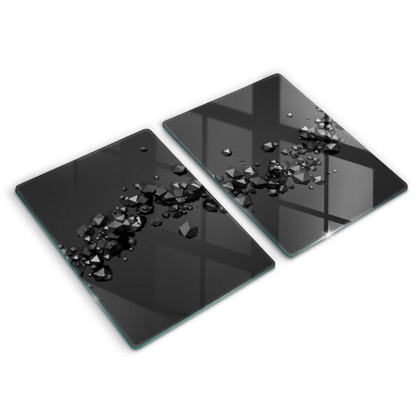 Cache plaque de cuisson Abstraction de formes 3D
