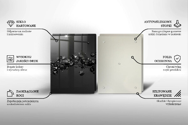 Cache plaque de cuisson Abstraction de formes 3D