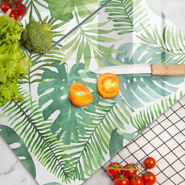 Cache plaque de cuisson Feuilles de boho aquarelle