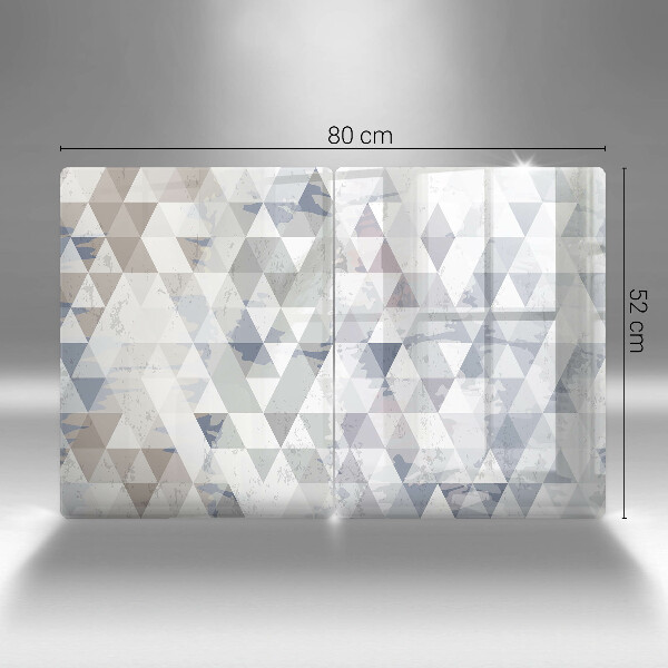 Cache plaque de cuisson Modèle de triangles