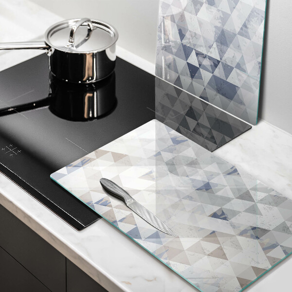 Cache plaque de cuisson Modèle de triangles