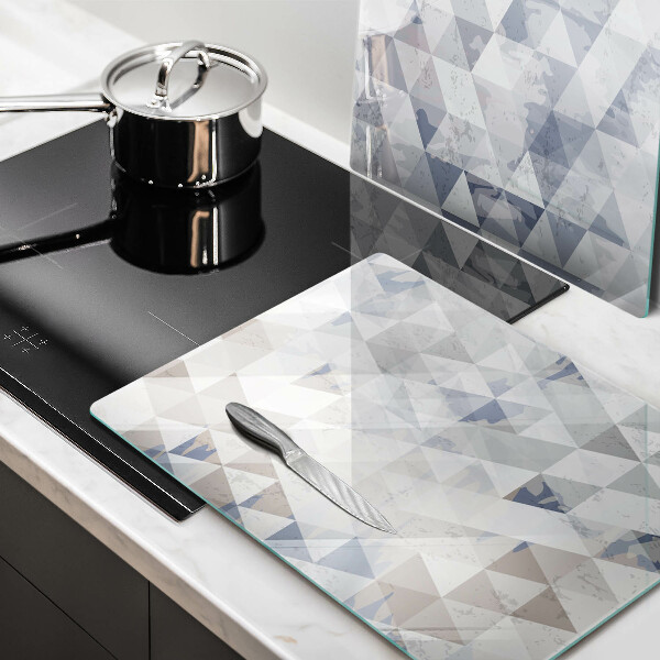 Cache plaque de cuisson Modèle de triangles