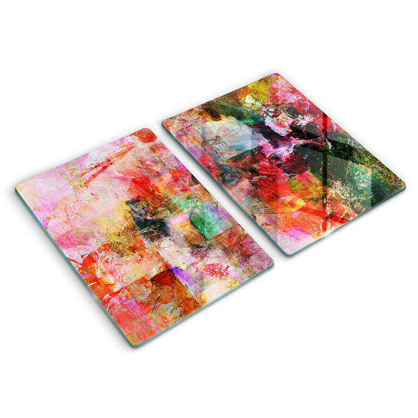 Cache plaque de cuisson Peinture abstraite