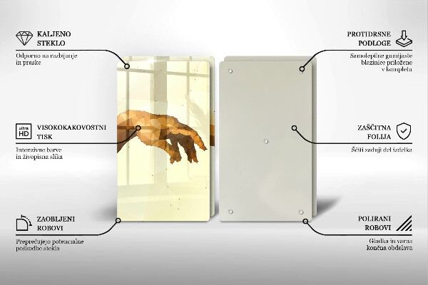 Cache plaque de cuisson Création des mains d'Adam