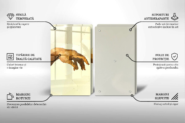 Cache plaque de cuisson Création des mains d'Adam