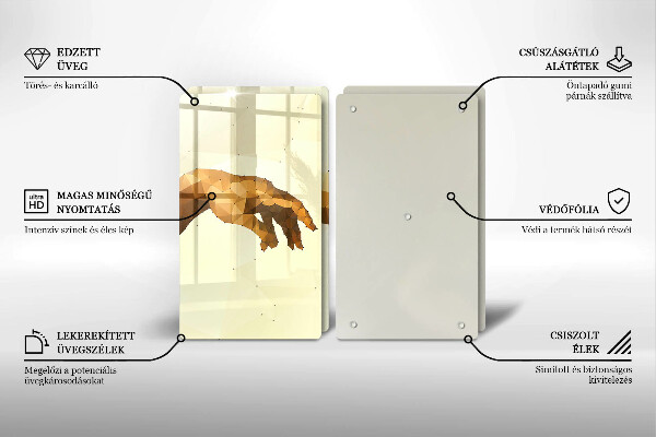 Cache plaque de cuisson Création des mains d'Adam