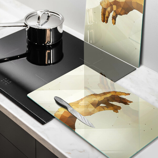 Cache plaque de cuisson Création des mains d'Adam