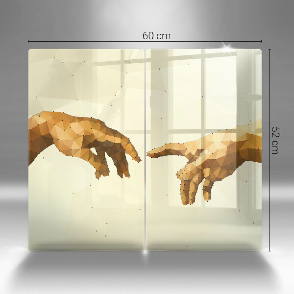 Cache plaque de cuisson Création des mains d'Adam