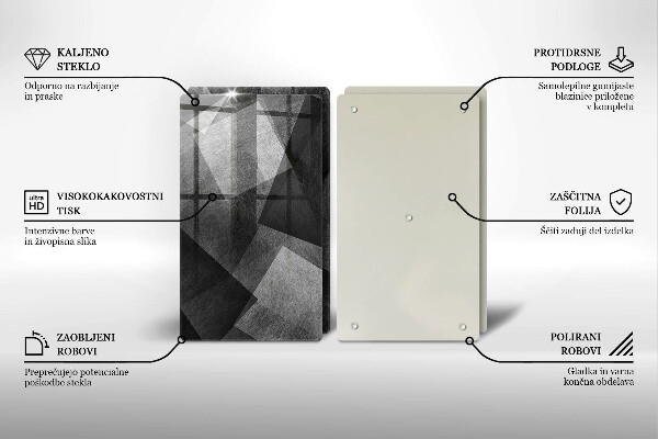 Cache plaque de cuisson Abstraction géométrique