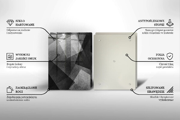 Cache plaque de cuisson Abstraction géométrique