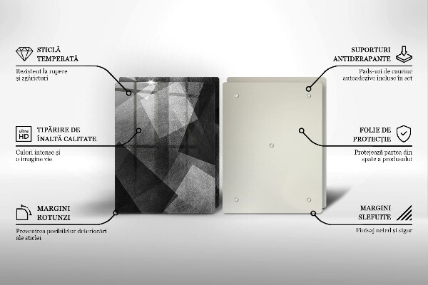 Cache plaque de cuisson Abstraction géométrique