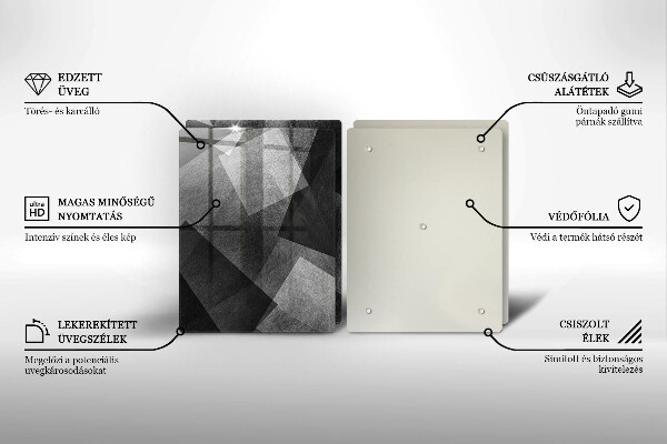 Cache plaque de cuisson Abstraction géométrique