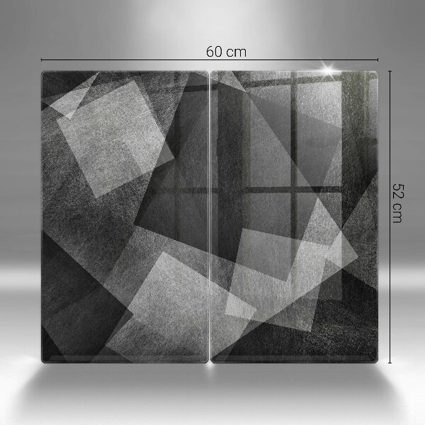 Cache plaque de cuisson Abstraction géométrique