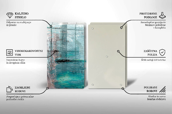 Cache plaque de cuisson Fond d'abstraction de peinture