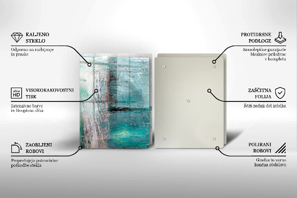 Cache plaque de cuisson Fond d'abstraction de peinture