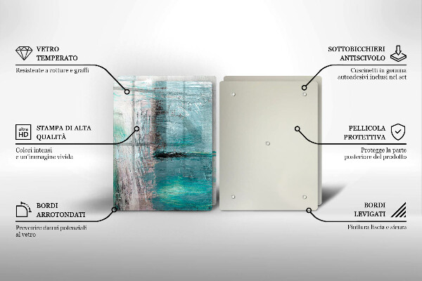 Cache plaque de cuisson Fond d'abstraction de peinture