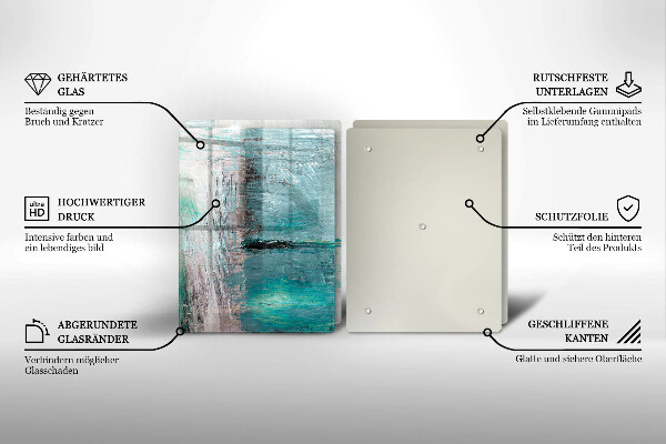 Cache plaque de cuisson Fond d'abstraction de peinture