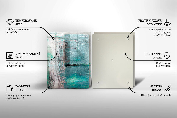 Cache plaque de cuisson Fond d'abstraction de peinture