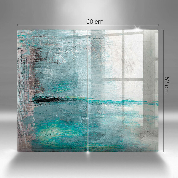 Cache plaque de cuisson Fond d'abstraction de peinture