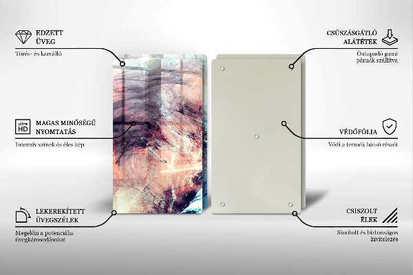 Cache plaque de cuisson Abstraction peinte