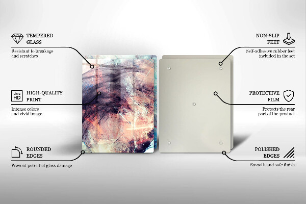 Cache plaque de cuisson Abstraction peinte