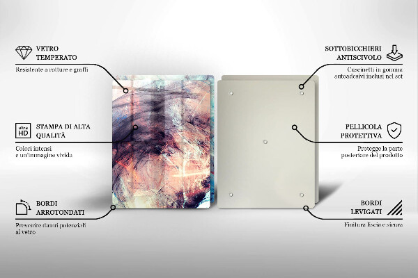 Cache plaque de cuisson Abstraction peinte