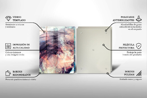 Cache plaque de cuisson Abstraction peinte