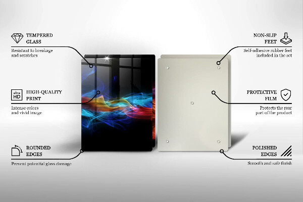 Cache plaque de cuisson Fumée colorée